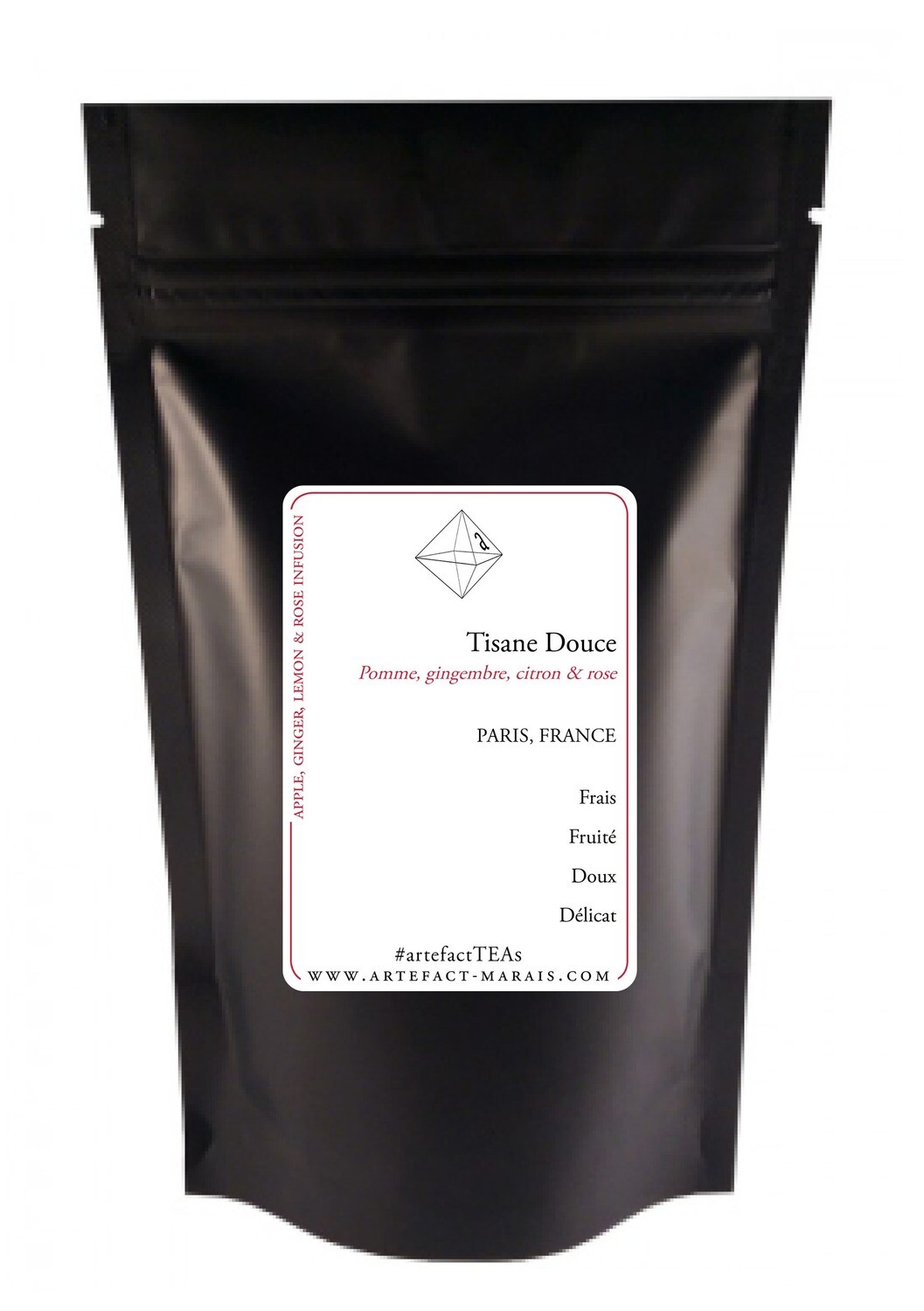 Tisane douce [Pomme, Gingembre, Citron, Rose]