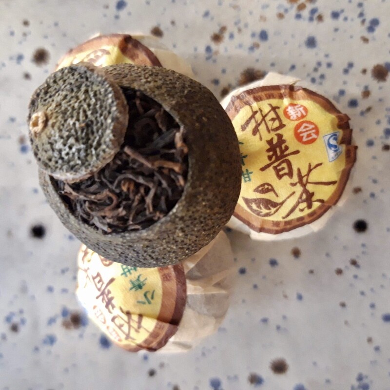 Xiao Qing Gan Pu’Er Mandarine [×5]  [Thé Pu'Er Shu / Cuit]