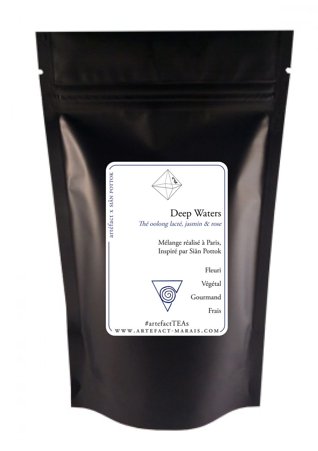 Deep Waters, artéfact x Sian Pottok [Thé oolong lacté, jasmin & rose]