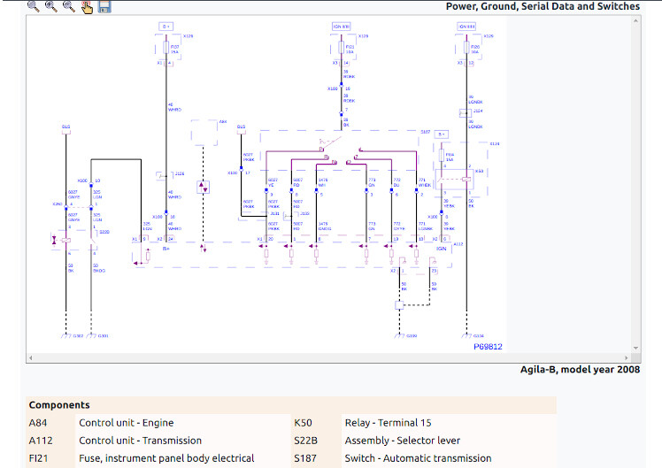 OPEL DIAGRAM 2000-2010