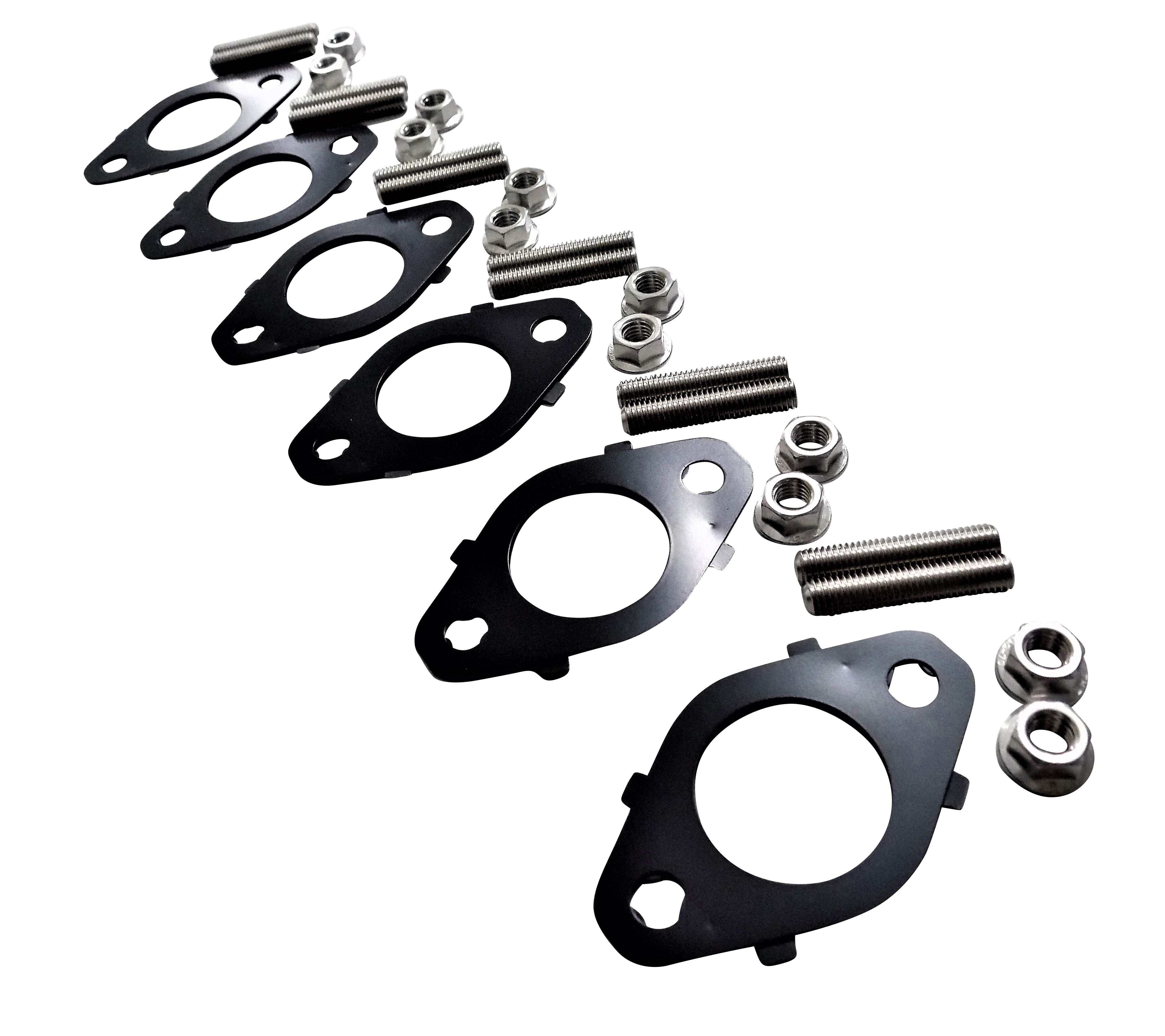 Exhaust Manifold Header Gasket Stainless Stud Kit for 98.519 5.9 & 6.7 Cummins Dodge Cummins