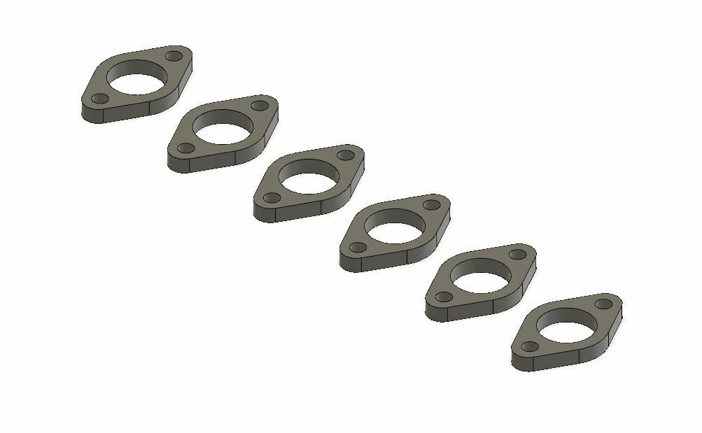 Exhaust Manifold Header Flange Set for 1998.52019 5.9l & 6.7l Cummins