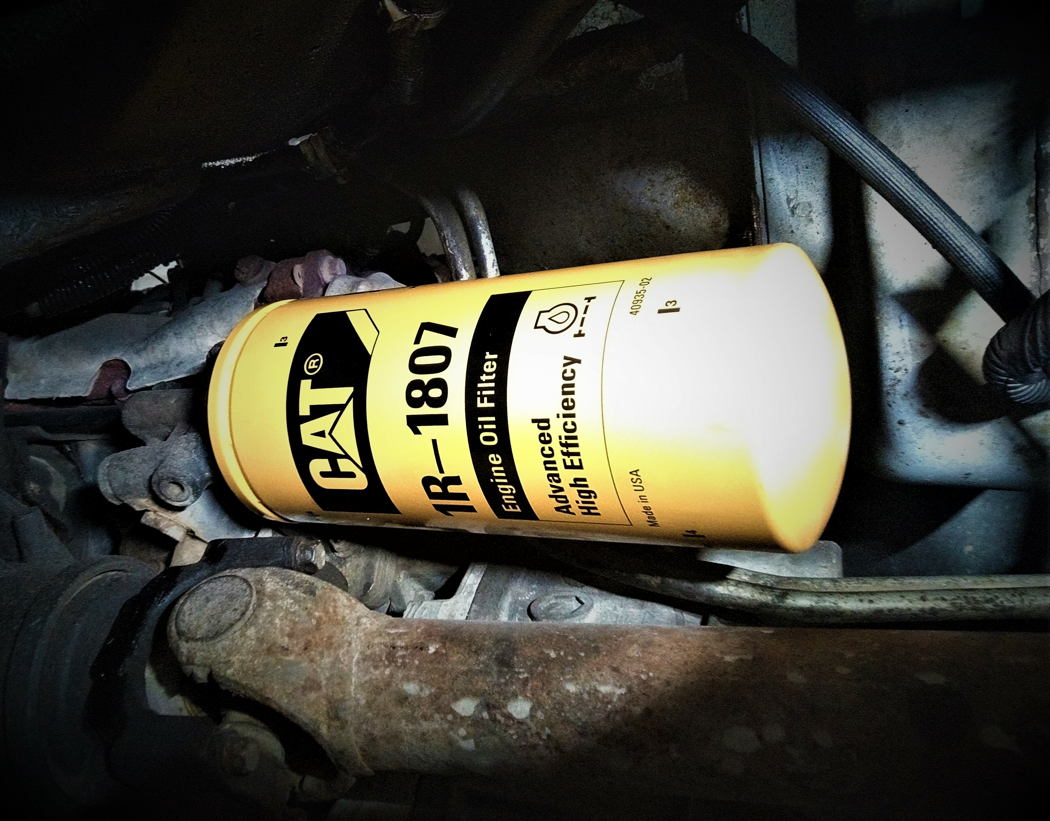 CAT Oil Filter Adapter & CAT 1R1807 Filter for 20012016 6.6l Duramax