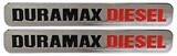 Set of Chrome Door Badges Emblems for 6.6l Duramax Diesel Pair