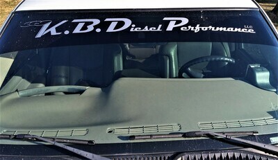 KB Diesel Performance LLC Windshield Decal