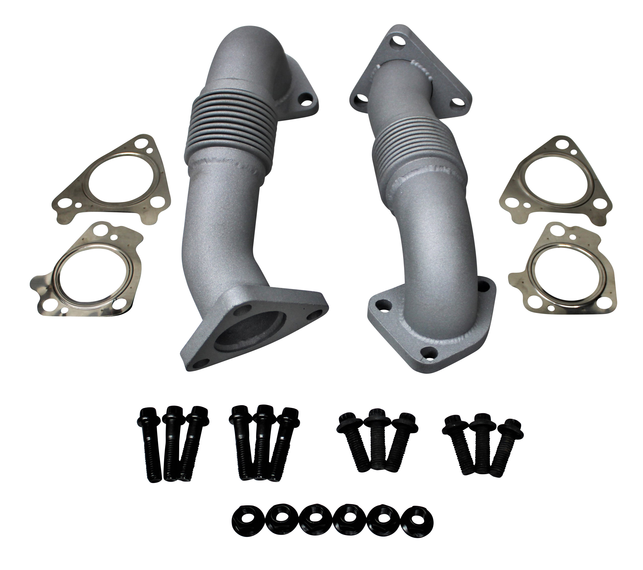Exhaust Up Pipes Manifolds to Turbo for 6.6l Duramax LBZ LMM Kodiak Topkick Chevy GMC Chevy