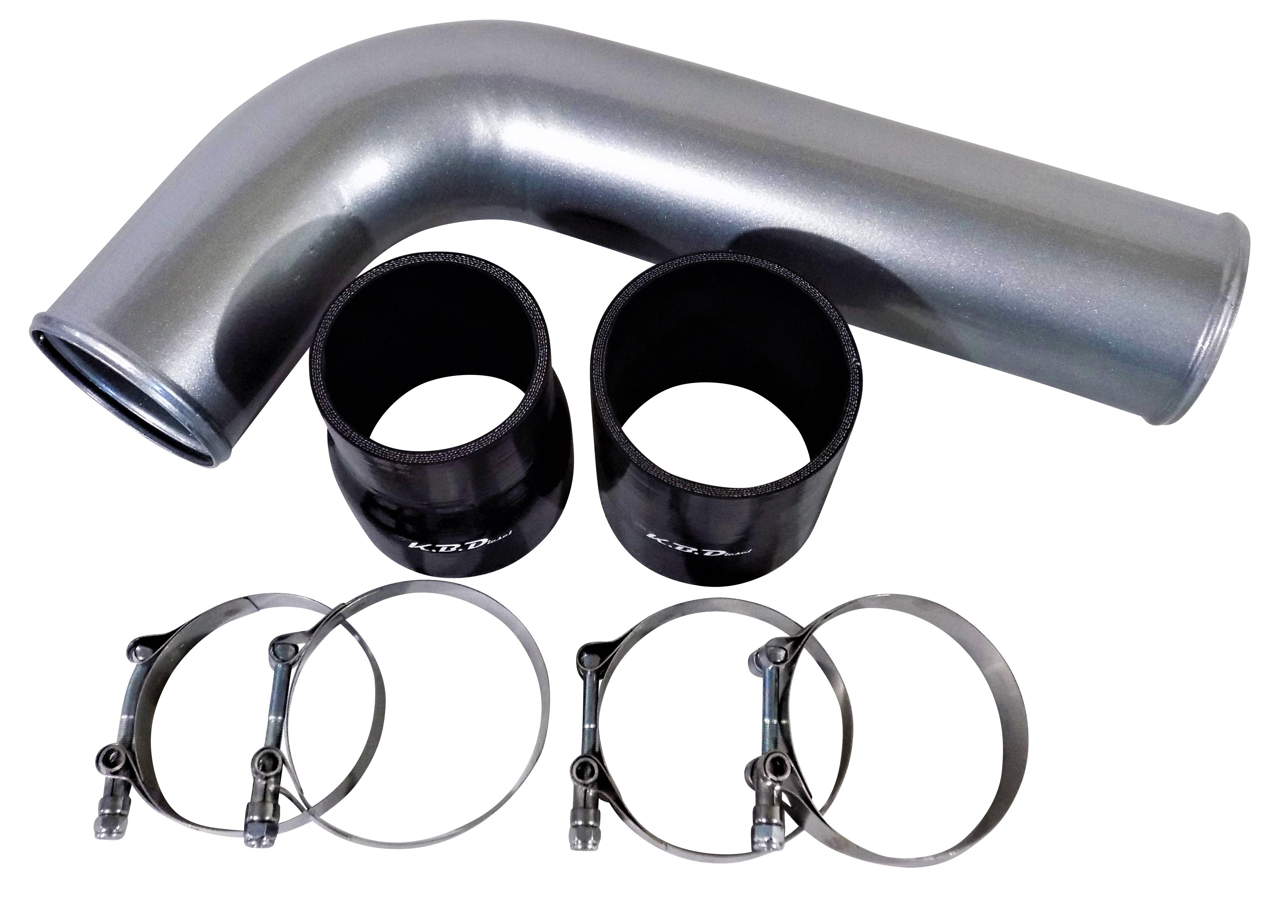 【77OFF!】 Turbo Charger 2.5 'ブラック配管+インタークーラーキット+ブルーカプラークランプターボチャージャー