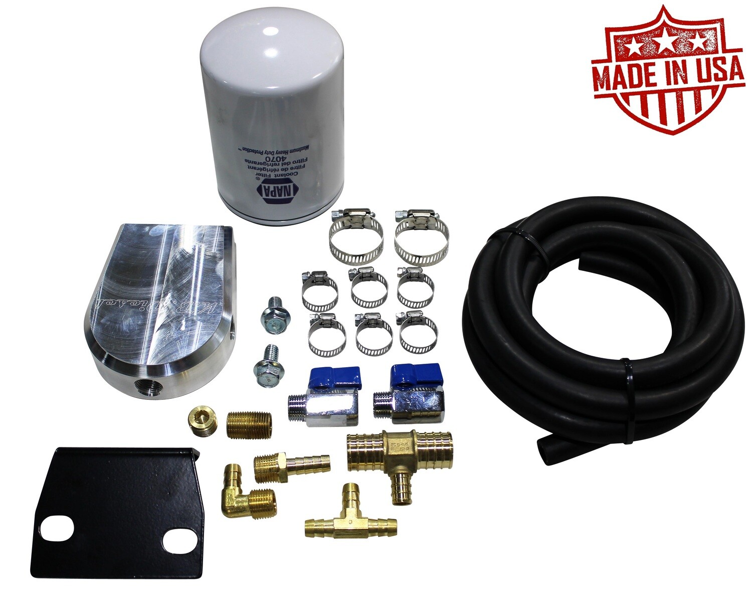 Engine Coolant Filter Kit for 2008-2010 6.4l Ford Powerstroke, Coolant Filter Options: One NAPA 4070