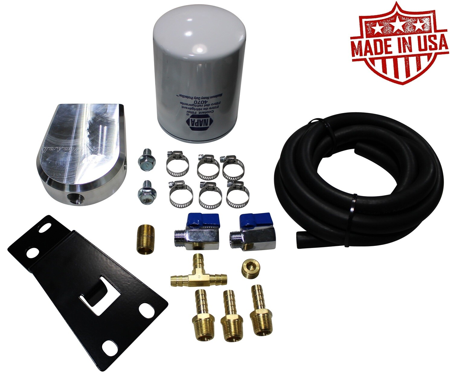 Engine Coolant Filter Kit for 1999-2003 7.3l Ford Powerstroke, Coolant Filter Options: One NAPA 4070