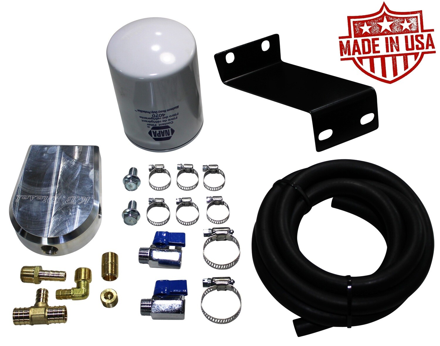 Engine Coolant Filter Kit for Chevy GMC 2001-2016 6.6l Duramax, Coolant Filter Options: One NAPA 4070