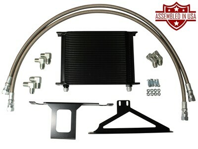 Oil Cooler & Braided Stainless Line Kit for 6.5l 1992-2000