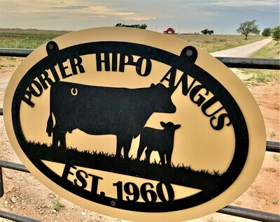 Custom Metal Farm or Family Sign, Animals, Tractor, Objects- Established In Year