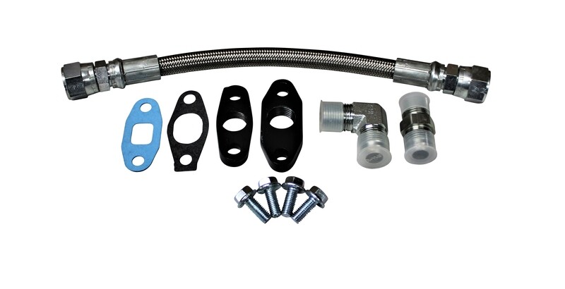 S300/S400 Turbo Oil Return Drain Line Kit for 2001-2016 6.6l Duramax