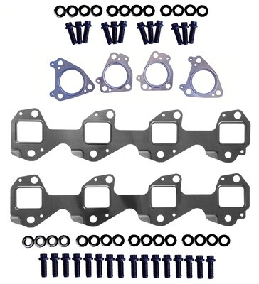 AFTERMARKET MANIFOLDS Up Pipe Gasket & Bolt Set for 6.6l Duramax Chevy GMC 01-16