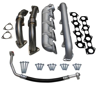High Flow Exhaust Manifolds & Up Pipes for 6.4l Ford Powerstroke