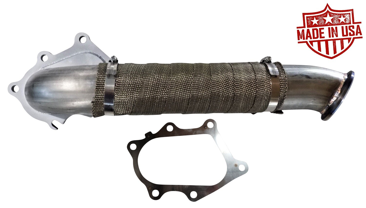 Turbo Downpipe for 6.6l LB7 2001-2004 Duramax Chevy GMC, Add Downpipe Gasket?: Yes Please!