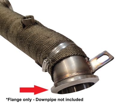 Stainless Steel Lower Downpipe Outlet V-band Flange for 6.6l 2001-2015 Duramax