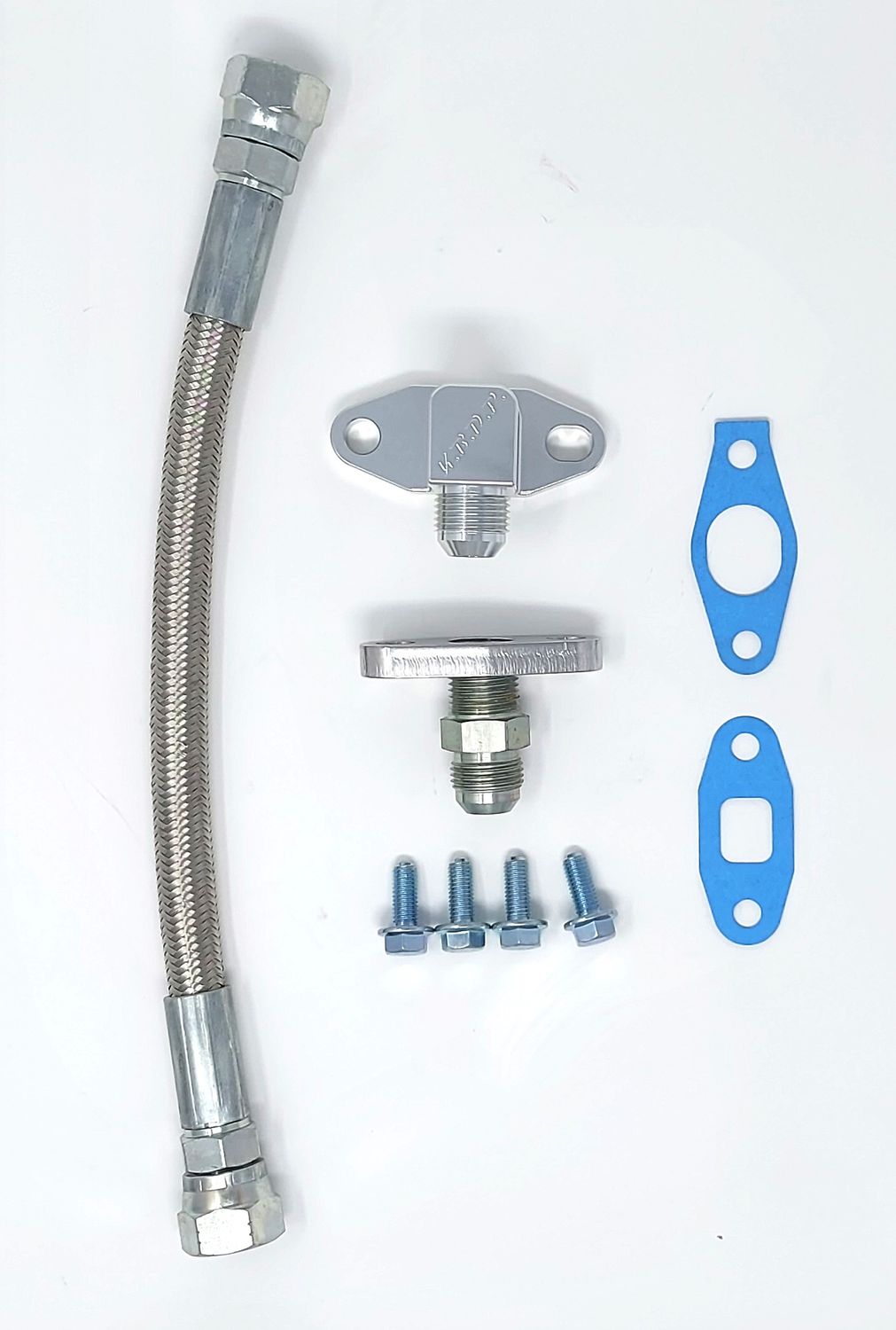 S300/S400 Turbo Oil Return Drain Line Kit for 2001-2016 6.6l Duramax