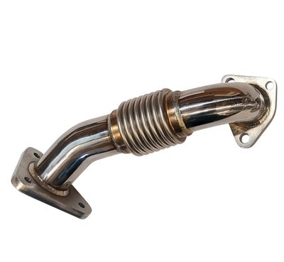Drivers Side Turbo Exhaust Up Pipe for 01-10 6.6l LB7-LMM Duramax Kodiak Topkick
