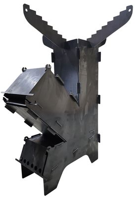 Flat Pack Survival Camping Rocket Stove - DIY Weld it Yourself Kit