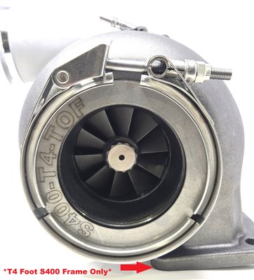 4 Inch S400 GT45 *T4 Foot* Downpipe Flare Flange & Clamp