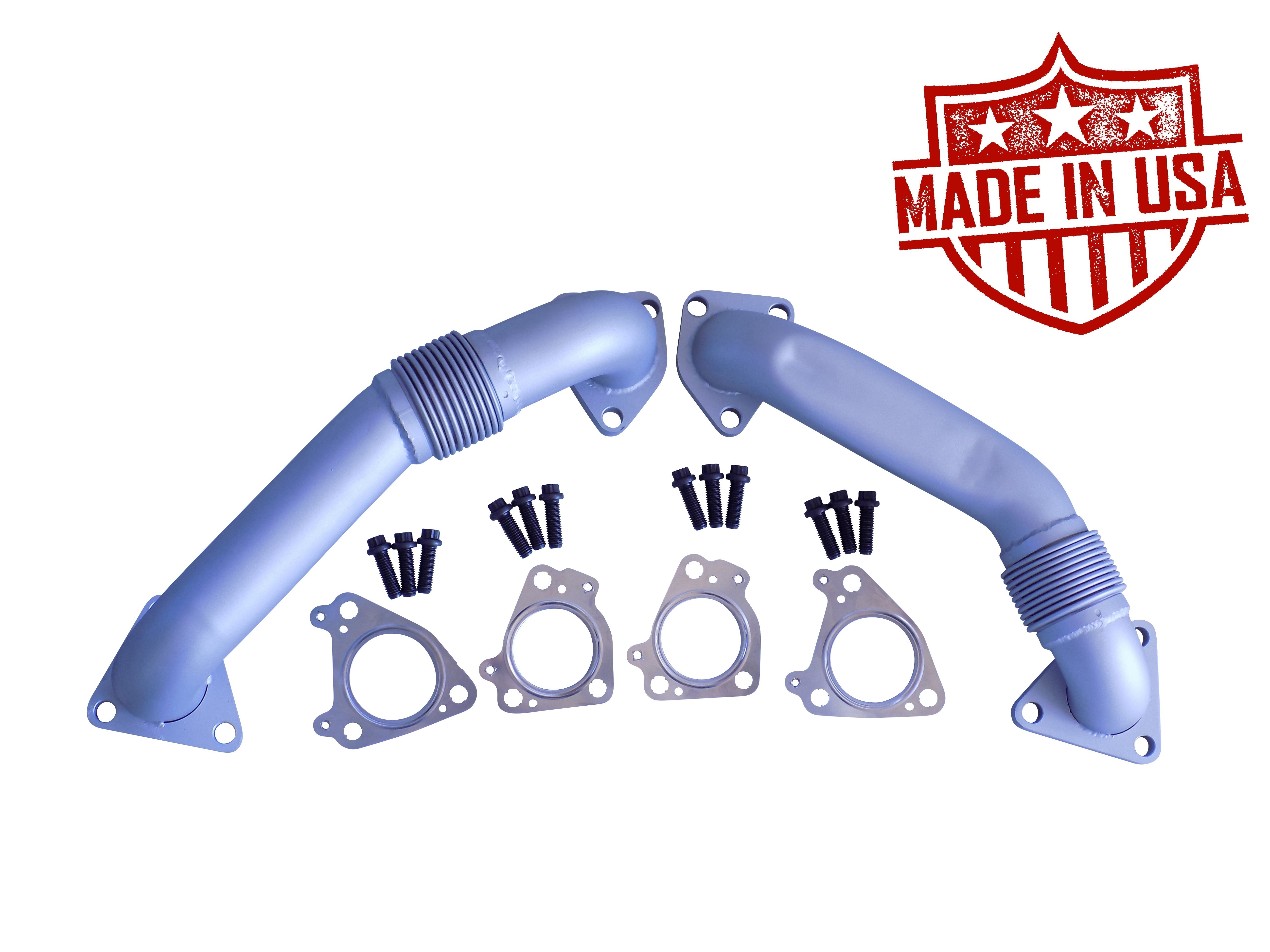 Exhaust Up Pipes Manifolds to Turbo for 6.6l Duramax Chevy GMC 2001