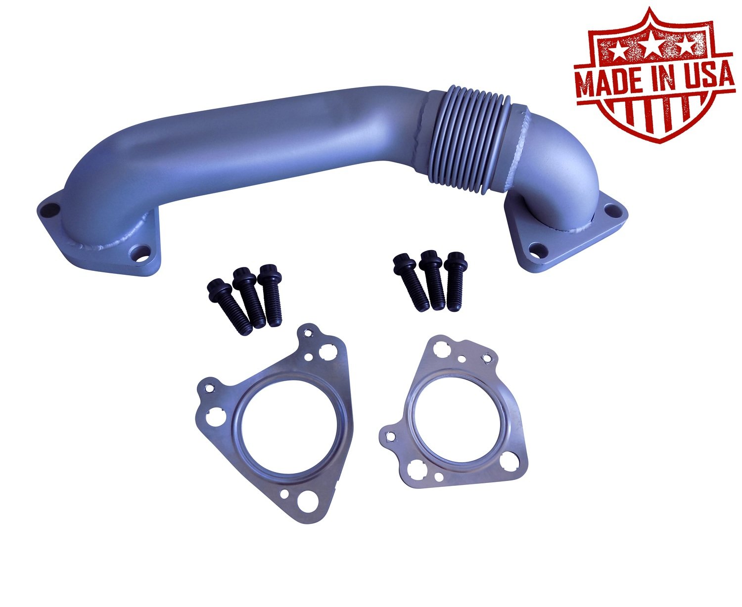 Passenger Side Exhaust Up Pipe for 6.6l Duramax Chevy GMC 2001-2004 LB7