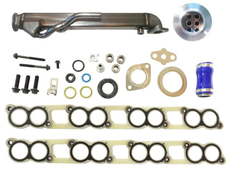 Rectangular EGR Cooler W/ Gaskets Full Intake Gasket Set for 20042010