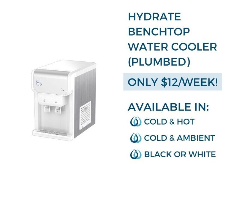 Hydrate Benchtop Water Cooler (Plumbed) Lease Inc GST