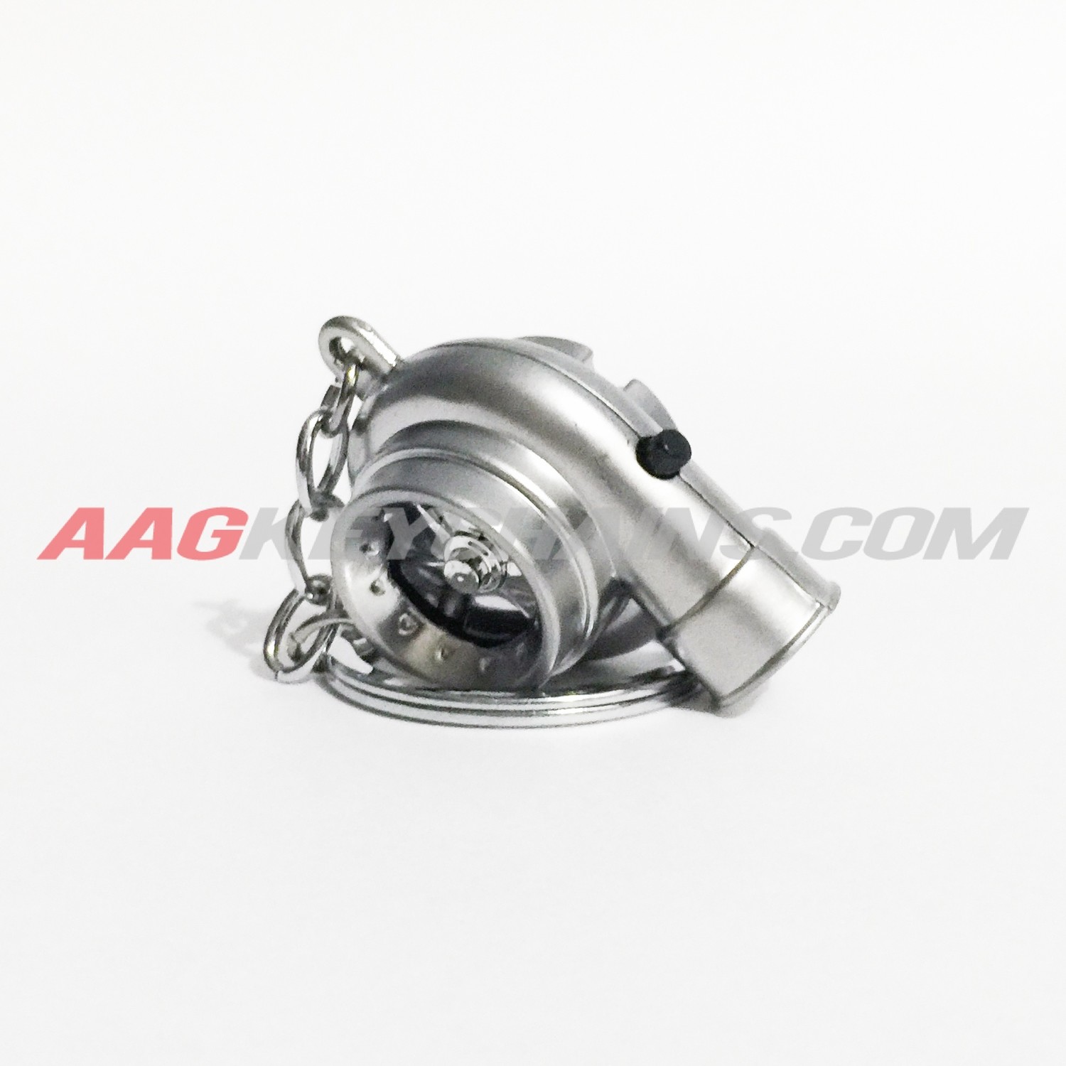 Silver Electronic Turbo Keychain