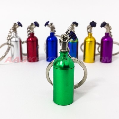 Green Nitrous Bottle Keychain
