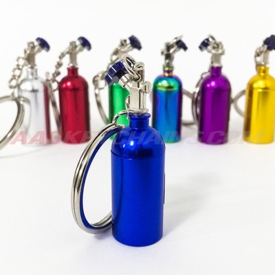 Blue Nitrous Bottle Keychain