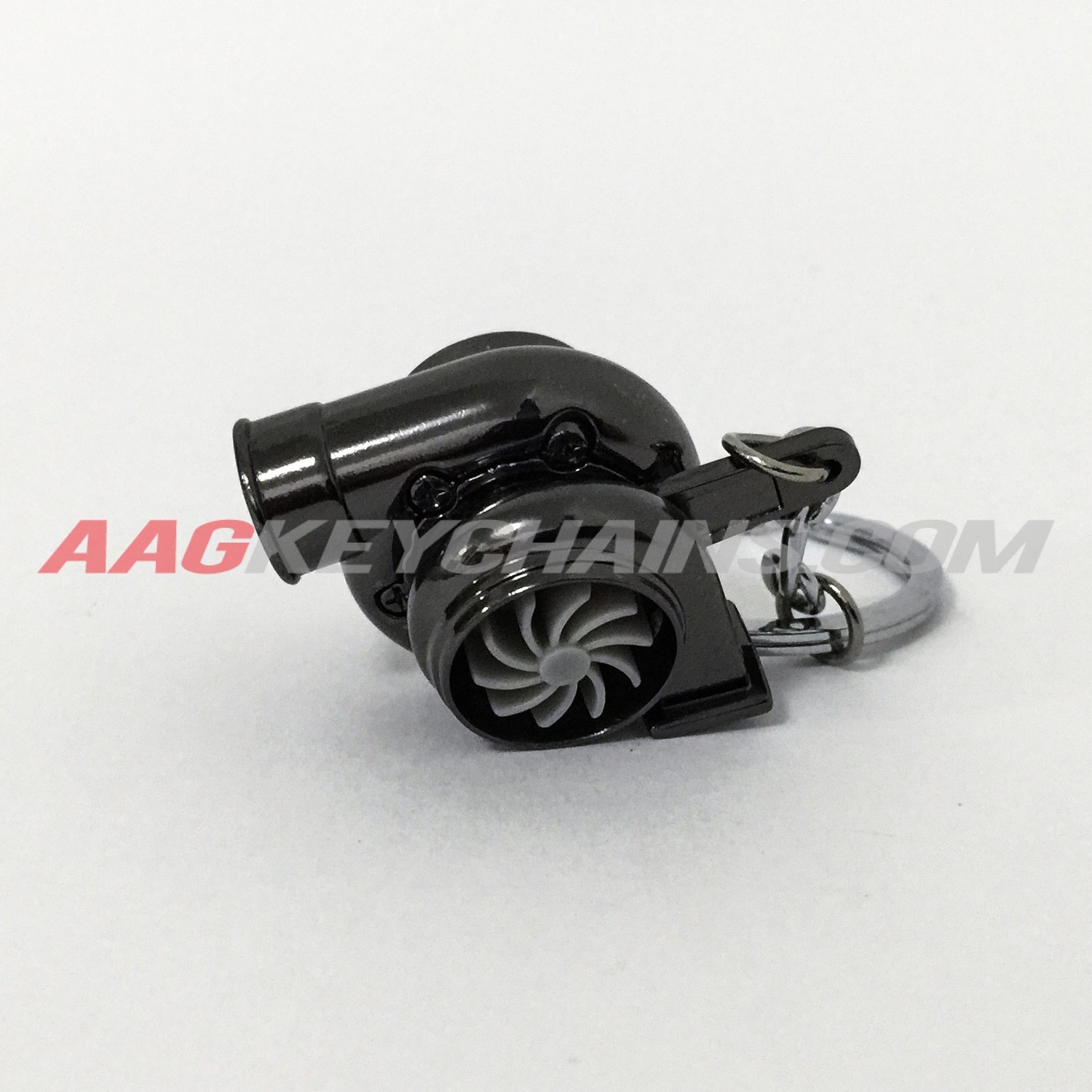Black Chrome Turbocharger/Compressor Keychain