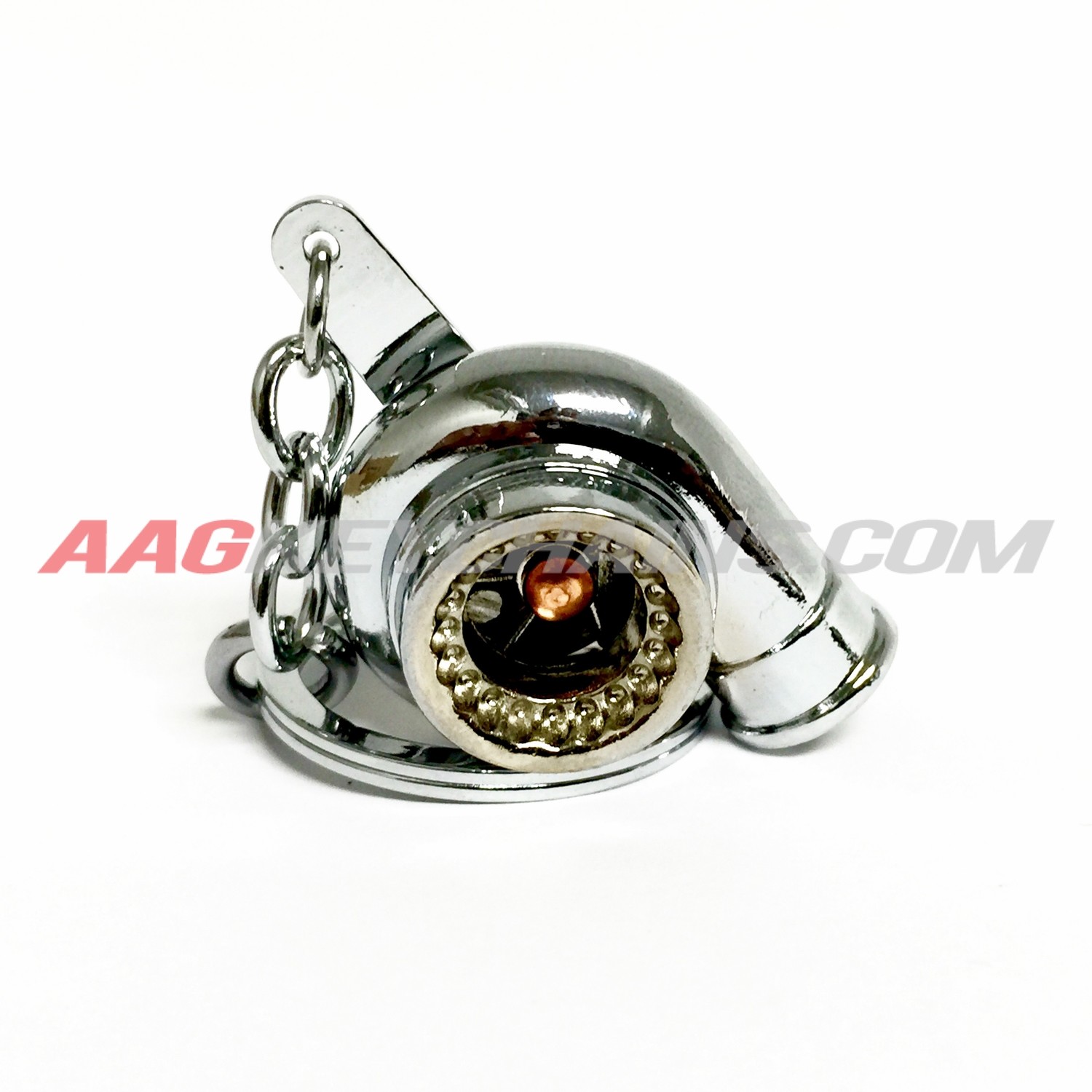 Chrome Turbo Keychain
