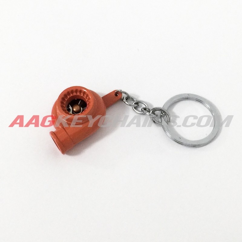 Peach Turbo Keychain
