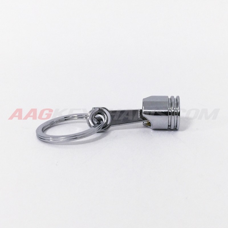 Chrome Piston Keychain