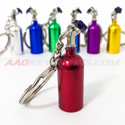 Red Nitrous Bottle Keychain