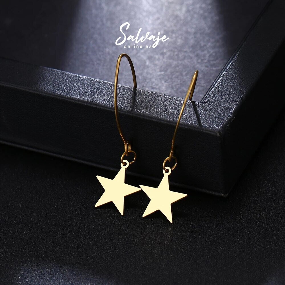 Pendientes Rock Star - Oro