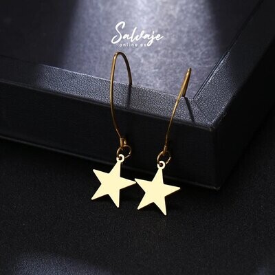 Pendientes Rock Star - Oro