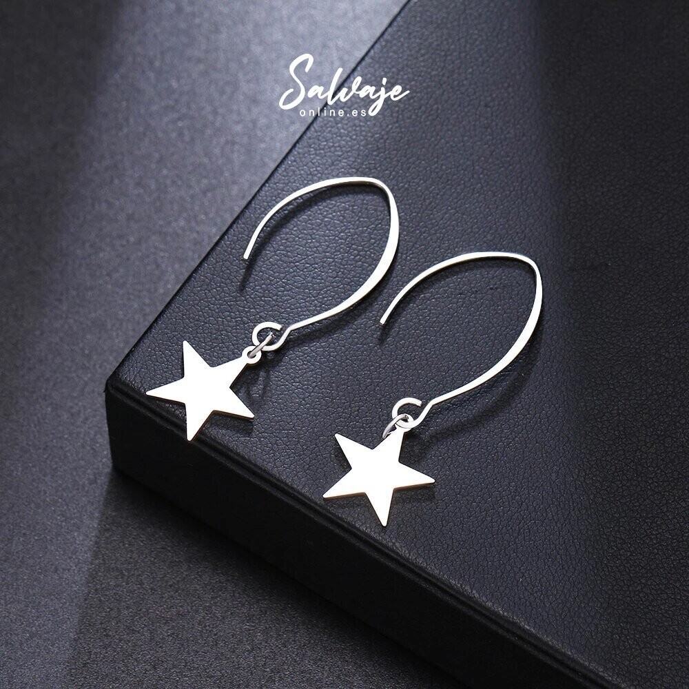 Pendientes Rock Star - Plata