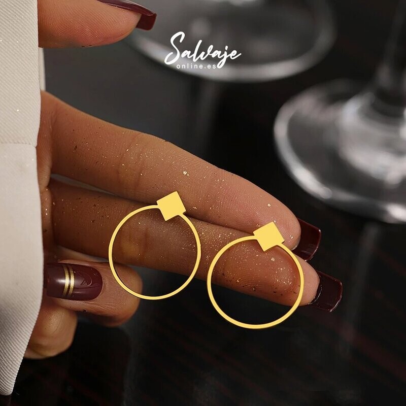 Aretes Circle - Oro