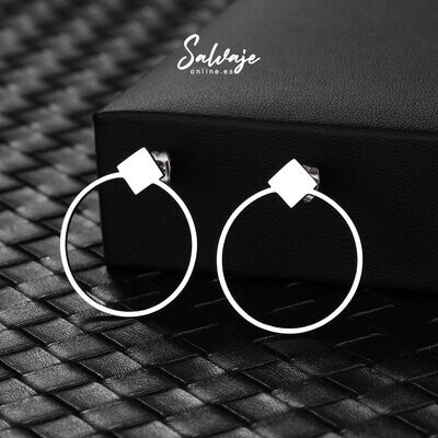 Aretes Circle - Plata