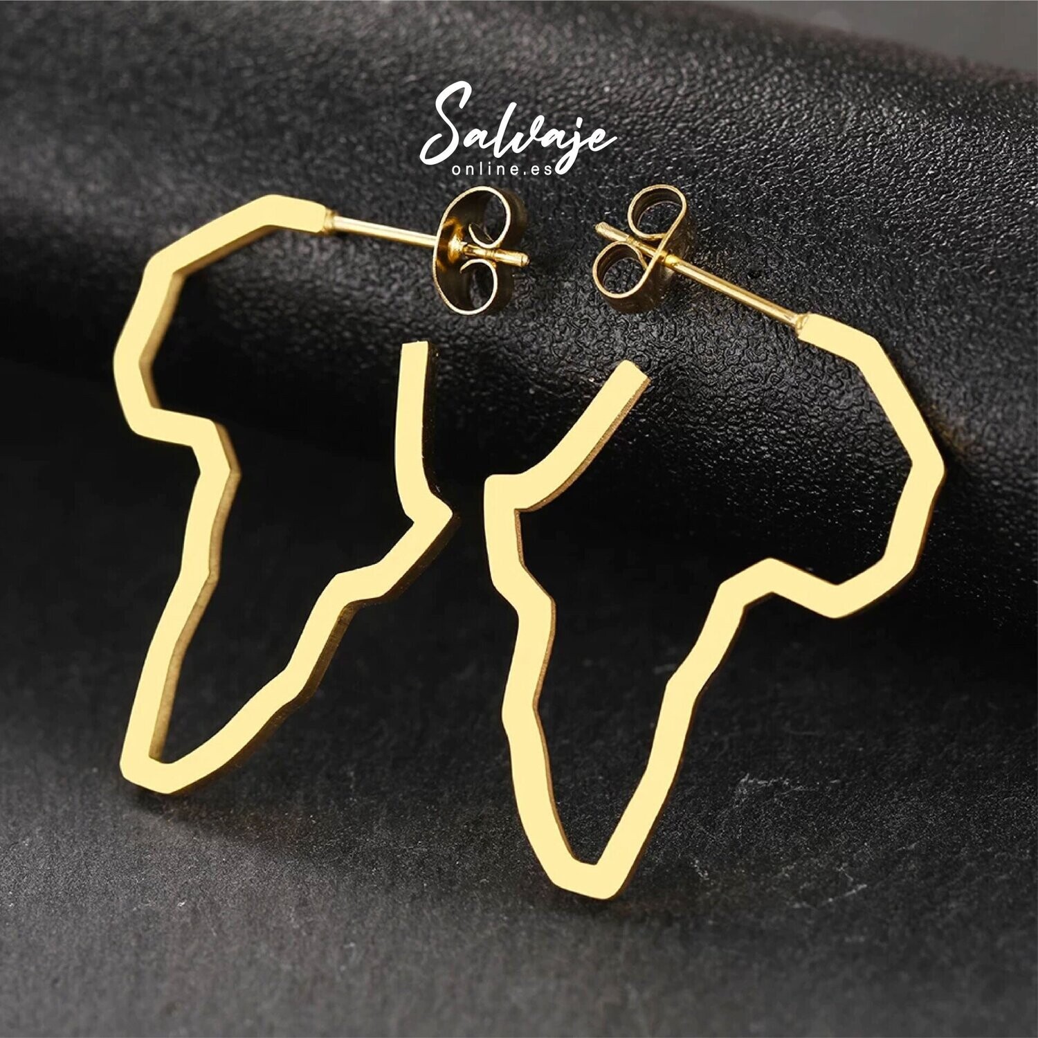 Pendientes África - Oro