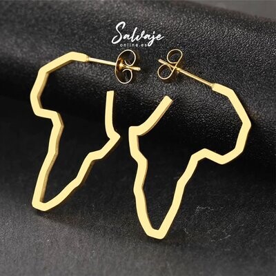 Pendientes África - Oro