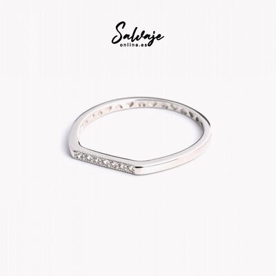 Anillo Plata y Brillantes | Sofía