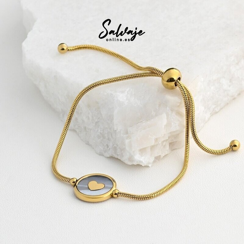Pulsera Ajustable Love - Acero Dorado Pulsera Ajustable Love - Acero Dorado