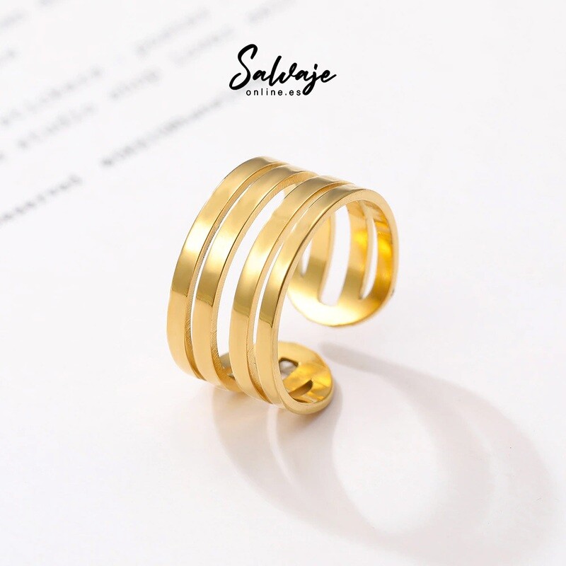 Anillo Doble Ajustable | Acero
