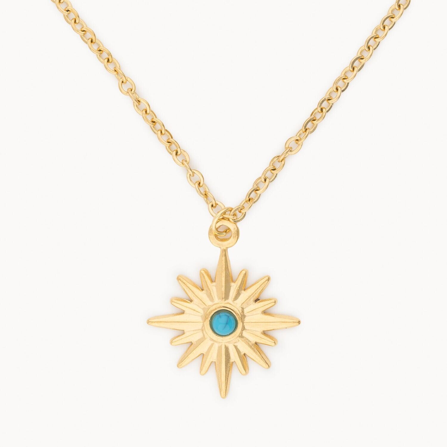 Gargantilla Aqua - Oro Turquesa