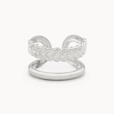 Earcuff Espigus - Plateado