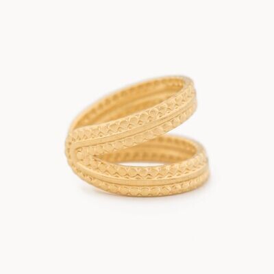 Earcuff Éter Relieve - Dorado